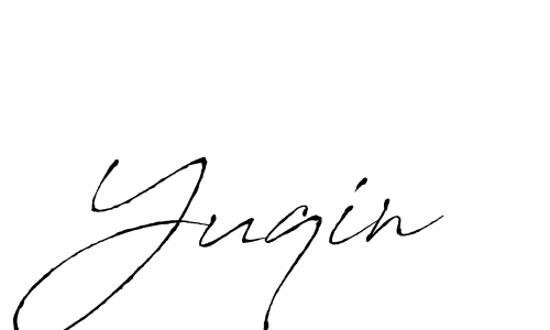 How to make Yuqin name signature. Use Antro_Vectra style for creating short signs online. This is the latest handwritten sign. Yuqin signature style 6 images and pictures png