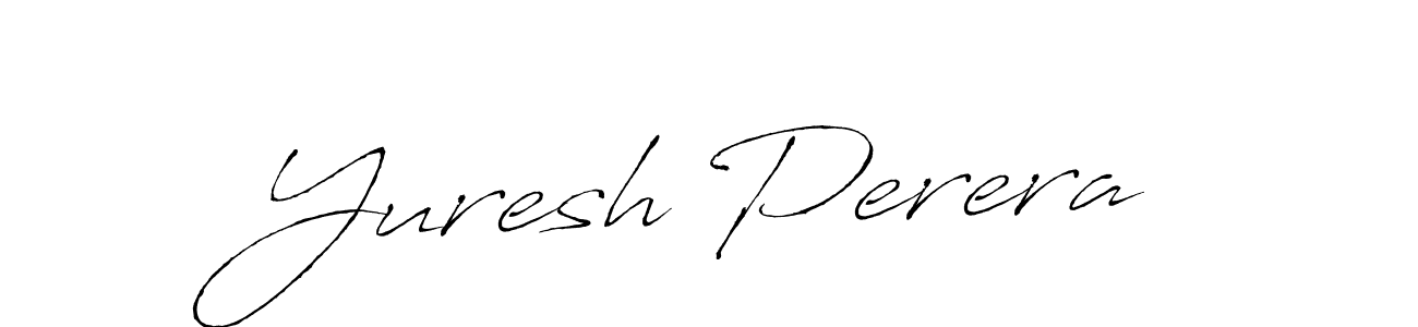 Design your own signature with our free online signature maker. With this signature software, you can create a handwritten (Antro_Vectra) signature for name Yuresh Perera. Yuresh Perera signature style 6 images and pictures png