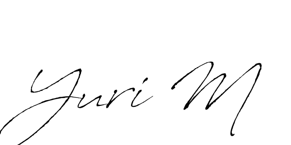 Design your own signature with our free online signature maker. With this signature software, you can create a handwritten (Antro_Vectra) signature for name Yuri M. Yuri M signature style 6 images and pictures png