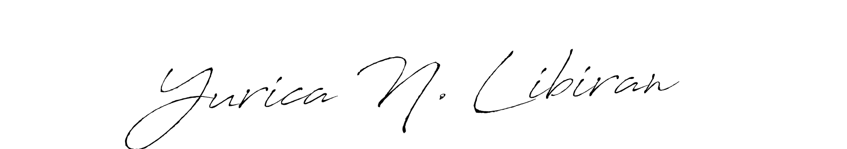 You should practise on your own different ways (Antro_Vectra) to write your name (Yurica N. Libiran) in signature. don't let someone else do it for you. Yurica N. Libiran signature style 6 images and pictures png