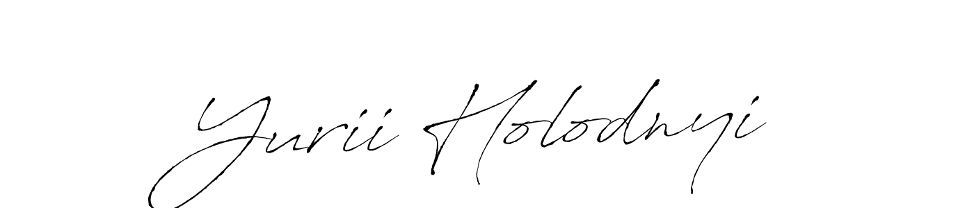 Yurii Holodnyi stylish signature style. Best Handwritten Sign (Antro_Vectra) for my name. Handwritten Signature Collection Ideas for my name Yurii Holodnyi. Yurii Holodnyi signature style 6 images and pictures png