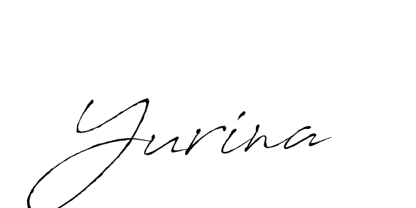 Create a beautiful signature design for name Yurina. With this signature (Antro_Vectra) fonts, you can make a handwritten signature for free. Yurina signature style 6 images and pictures png