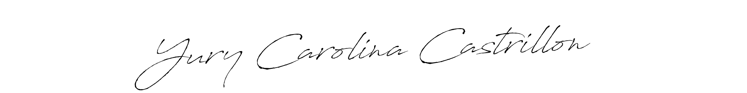 How to make Yury Carolina Castrillon signature? Antro_Vectra is a professional autograph style. Create handwritten signature for Yury Carolina Castrillon name. Yury Carolina Castrillon signature style 6 images and pictures png