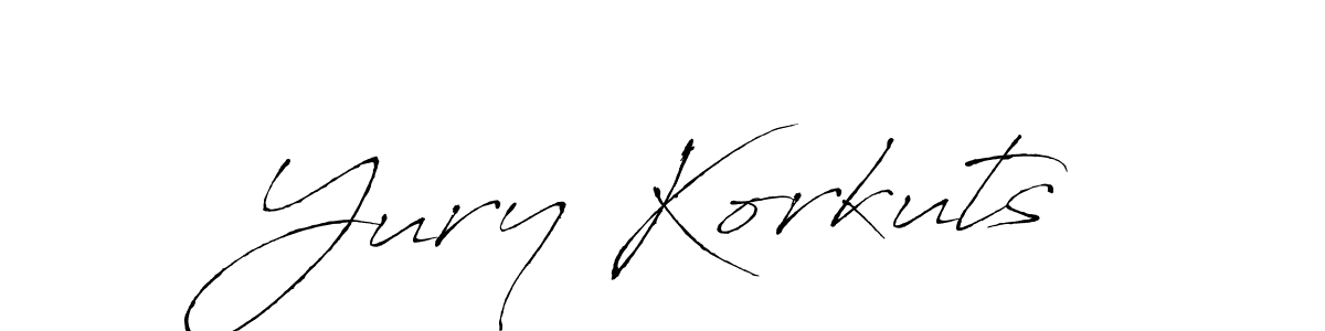 if you are searching for the best signature style for your name Yury Korkuts. so please give up your signature search. here we have designed multiple signature styles  using Antro_Vectra. Yury Korkuts signature style 6 images and pictures png