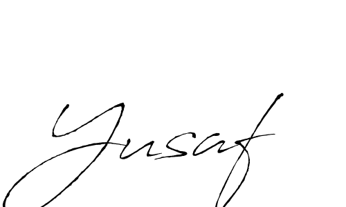 Make a beautiful signature design for name Yusaf. With this signature (Antro_Vectra) style, you can create a handwritten signature for free. Yusaf signature style 6 images and pictures png