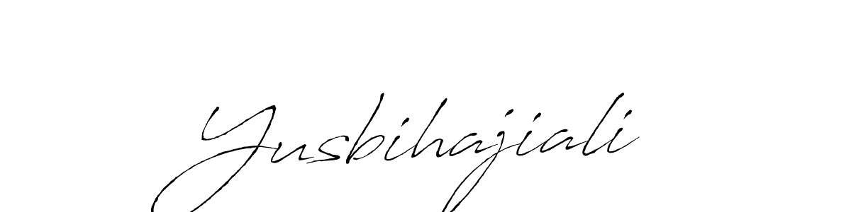 Also You can easily find your signature by using the search form. We will create Yusbihajiali name handwritten signature images for you free of cost using Antro_Vectra sign style. Yusbihajiali signature style 6 images and pictures png