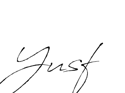 How to make Yusf signature? Antro_Vectra is a professional autograph style. Create handwritten signature for Yusf name. Yusf signature style 6 images and pictures png