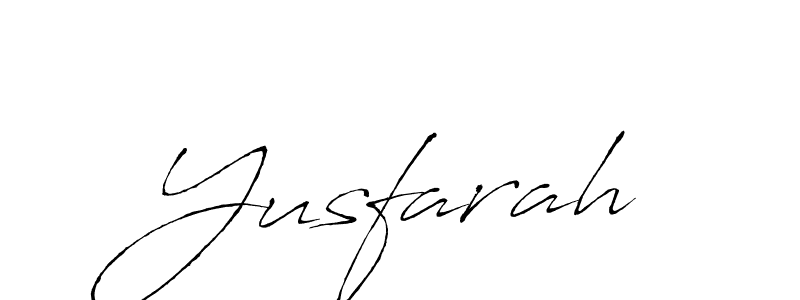 Create a beautiful signature design for name Yusfarah. With this signature (Antro_Vectra) fonts, you can make a handwritten signature for free. Yusfarah signature style 6 images and pictures png