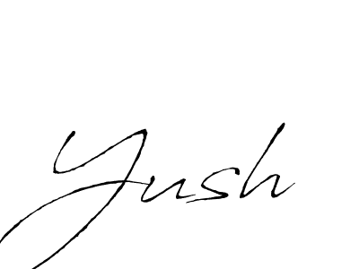 Design your own signature with our free online signature maker. With this signature software, you can create a handwritten (Antro_Vectra) signature for name Yush. Yush signature style 6 images and pictures png