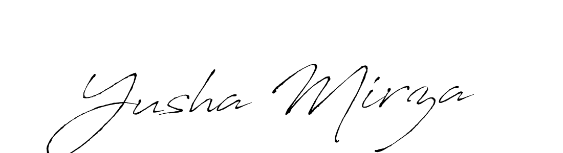 Make a beautiful signature design for name Yusha Mirza. Use this online signature maker to create a handwritten signature for free. Yusha Mirza signature style 6 images and pictures png