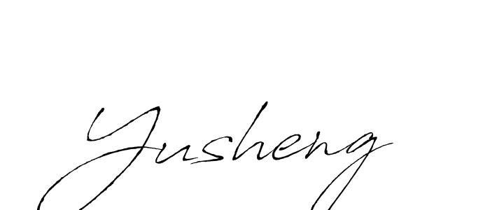 Once you've used our free online signature maker to create your best signature Antro_Vectra style, it's time to enjoy all of the benefits that Yusheng name signing documents. Yusheng signature style 6 images and pictures png