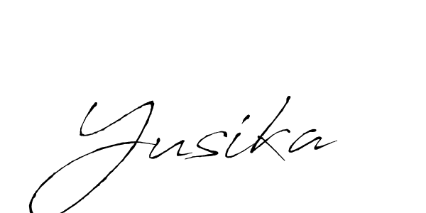 Yusika stylish signature style. Best Handwritten Sign (Antro_Vectra) for my name. Handwritten Signature Collection Ideas for my name Yusika. Yusika signature style 6 images and pictures png