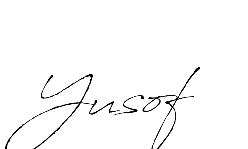 Design your own signature with our free online signature maker. With this signature software, you can create a handwritten (Antro_Vectra) signature for name Yusof. Yusof signature style 6 images and pictures png