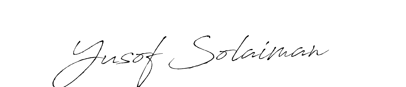 Also we have Yusof Solaiman name is the best signature style. Create professional handwritten signature collection using Antro_Vectra autograph style. Yusof Solaiman signature style 6 images and pictures png