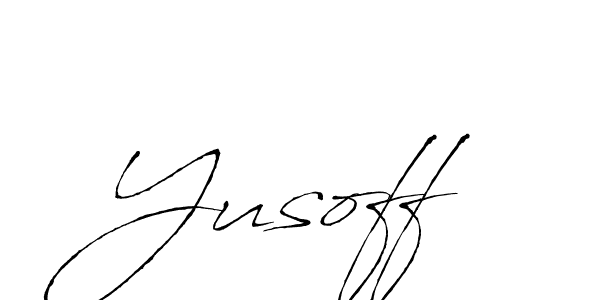 Also we have Yusoff name is the best signature style. Create professional handwritten signature collection using Antro_Vectra autograph style. Yusoff signature style 6 images and pictures png