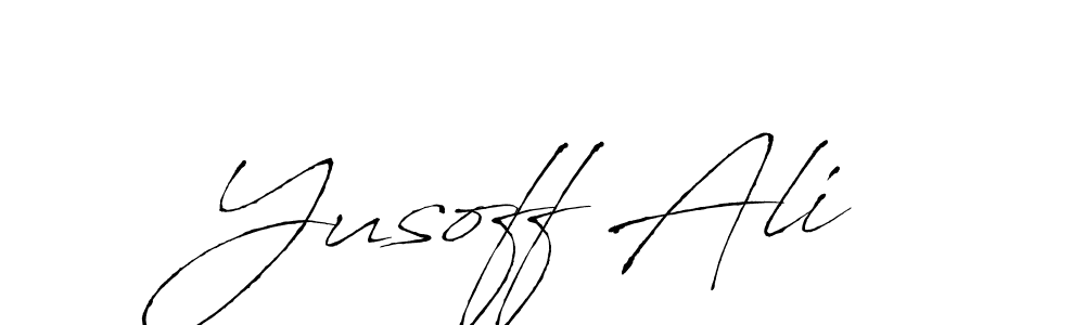 Also You can easily find your signature by using the search form. We will create Yusoff Ali name handwritten signature images for you free of cost using Antro_Vectra sign style. Yusoff Ali signature style 6 images and pictures png