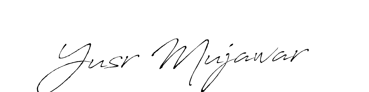 Also we have Yusr Mujawar name is the best signature style. Create professional handwritten signature collection using Antro_Vectra autograph style. Yusr Mujawar signature style 6 images and pictures png
