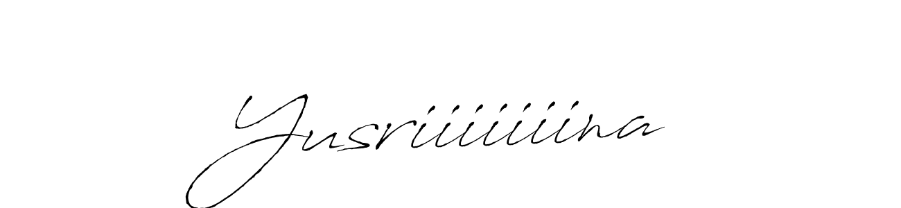 Also we have Yusriiiiiiina name is the best signature style. Create professional handwritten signature collection using Antro_Vectra autograph style. Yusriiiiiiina signature style 6 images and pictures png