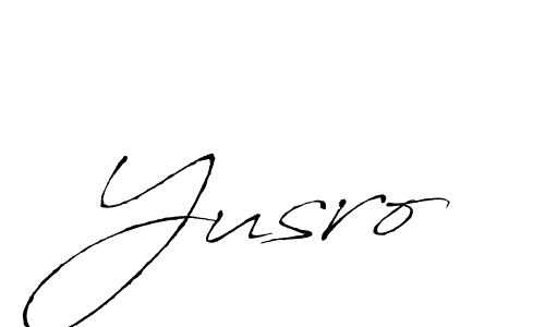 Also we have Yusro name is the best signature style. Create professional handwritten signature collection using Antro_Vectra autograph style. Yusro signature style 6 images and pictures png