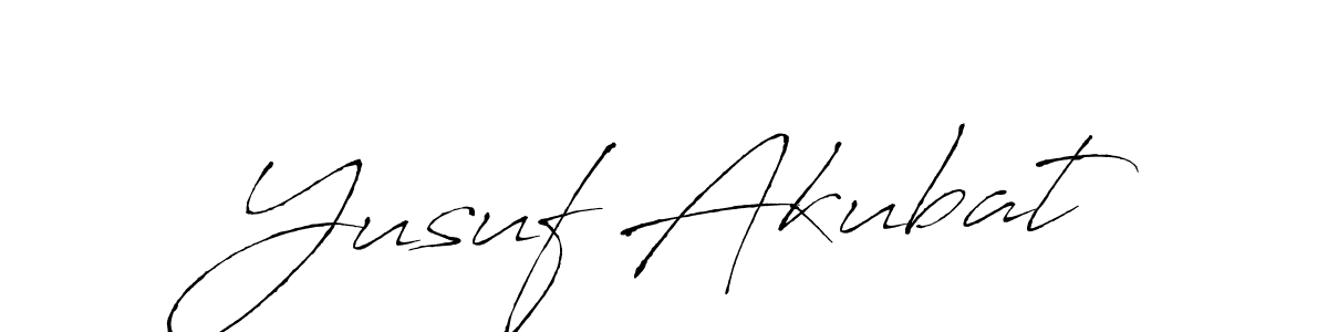 Also we have Yusuf Akubat name is the best signature style. Create professional handwritten signature collection using Antro_Vectra autograph style. Yusuf Akubat signature style 6 images and pictures png