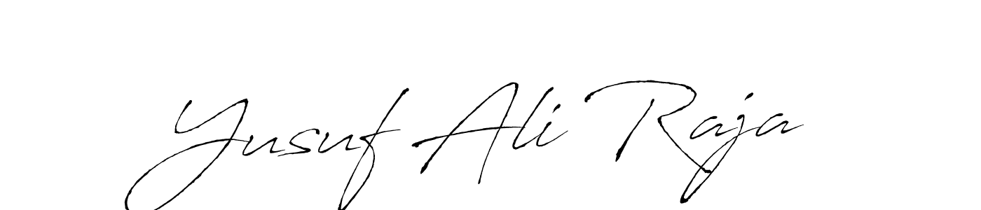 Also we have Yusuf Ali Raja name is the best signature style. Create professional handwritten signature collection using Antro_Vectra autograph style. Yusuf Ali Raja signature style 6 images and pictures png