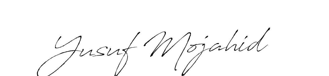 Yusuf Mojahid stylish signature style. Best Handwritten Sign (Antro_Vectra) for my name. Handwritten Signature Collection Ideas for my name Yusuf Mojahid. Yusuf Mojahid signature style 6 images and pictures png