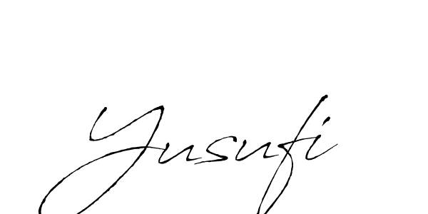 How to make Yusufi signature? Antro_Vectra is a professional autograph style. Create handwritten signature for Yusufi name. Yusufi signature style 6 images and pictures png