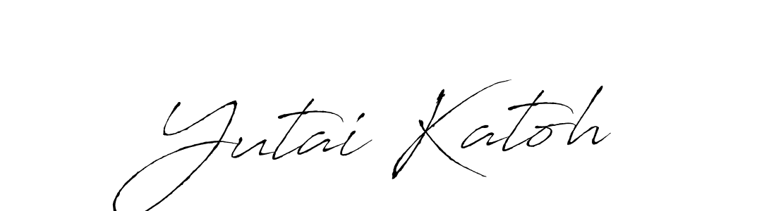 You should practise on your own different ways (Antro_Vectra) to write your name (Yutai Katoh) in signature. don't let someone else do it for you. Yutai Katoh signature style 6 images and pictures png