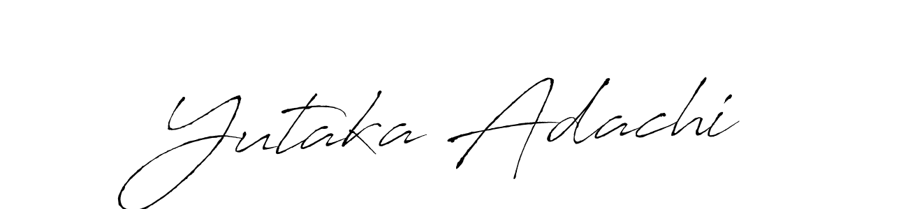 if you are searching for the best signature style for your name Yutaka Adachi. so please give up your signature search. here we have designed multiple signature styles  using Antro_Vectra. Yutaka Adachi signature style 6 images and pictures png