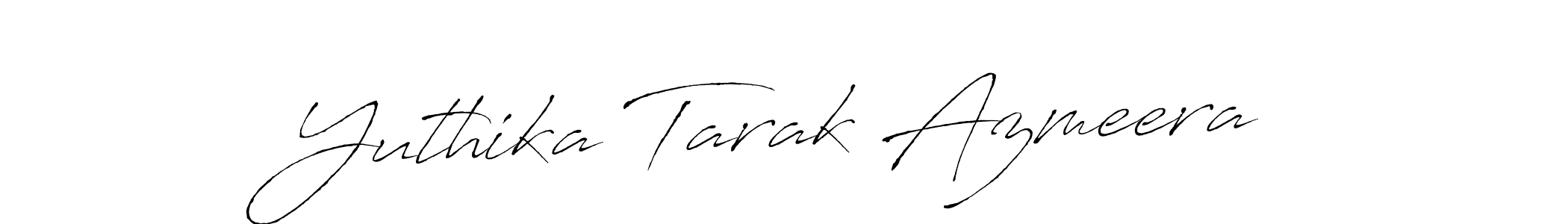 Design your own signature with our free online signature maker. With this signature software, you can create a handwritten (Antro_Vectra) signature for name Yuthika Tarak Azmeera. Yuthika Tarak Azmeera signature style 6 images and pictures png