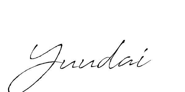 Create a beautiful signature design for name Yuudai. With this signature (Antro_Vectra) fonts, you can make a handwritten signature for free. Yuudai signature style 6 images and pictures png
