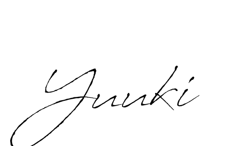 Create a beautiful signature design for name Yuuki. With this signature (Antro_Vectra) fonts, you can make a handwritten signature for free. Yuuki signature style 6 images and pictures png
