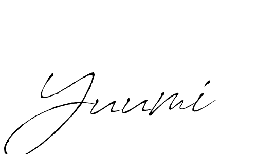 How to make Yuumi name signature. Use Antro_Vectra style for creating short signs online. This is the latest handwritten sign. Yuumi signature style 6 images and pictures png