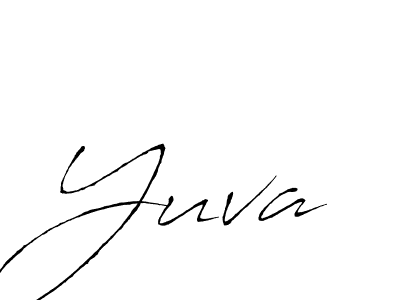 if you are searching for the best signature style for your name Yuva. so please give up your signature search. here we have designed multiple signature styles  using Antro_Vectra. Yuva signature style 6 images and pictures png
