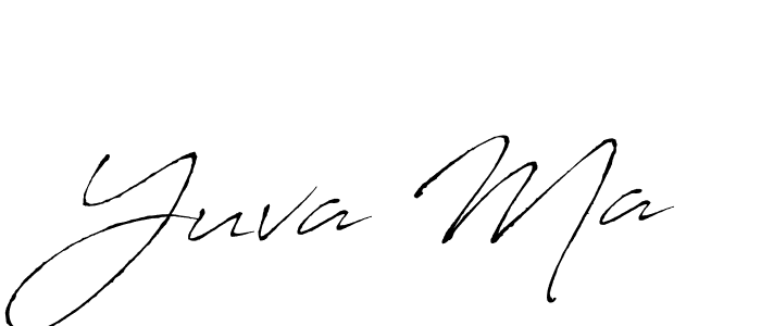The best way (Antro_Vectra) to make a short signature is to pick only two or three words in your name. The name Yuva Ma include a total of six letters. For converting this name. Yuva Ma signature style 6 images and pictures png