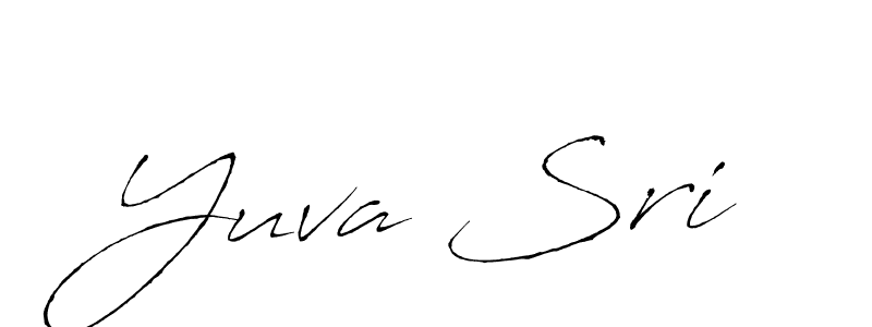 if you are searching for the best signature style for your name Yuva Sri. so please give up your signature search. here we have designed multiple signature styles  using Antro_Vectra. Yuva Sri signature style 6 images and pictures png