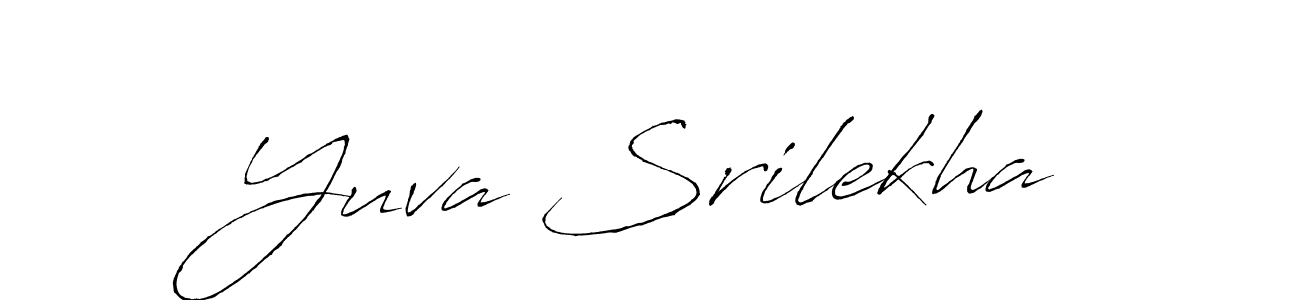 How to make Yuva Srilekha signature? Antro_Vectra is a professional autograph style. Create handwritten signature for Yuva Srilekha name. Yuva Srilekha signature style 6 images and pictures png