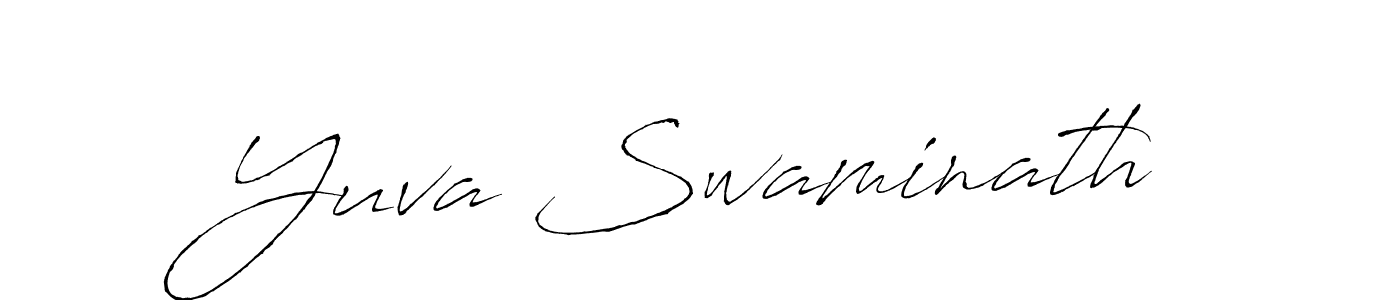 How to make Yuva Swaminath signature? Antro_Vectra is a professional autograph style. Create handwritten signature for Yuva Swaminath name. Yuva Swaminath signature style 6 images and pictures png