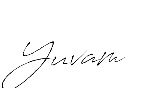 Also we have Yuvam name is the best signature style. Create professional handwritten signature collection using Antro_Vectra autograph style. Yuvam signature style 6 images and pictures png