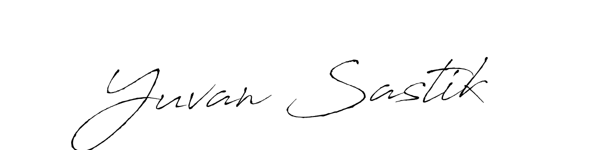 This is the best signature style for the Yuvan Sastik name. Also you like these signature font (Antro_Vectra). Mix name signature. Yuvan Sastik signature style 6 images and pictures png