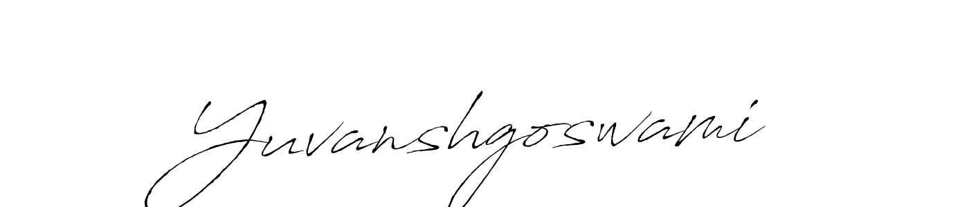 Design your own signature with our free online signature maker. With this signature software, you can create a handwritten (Antro_Vectra) signature for name Yuvanshgoswami. Yuvanshgoswami signature style 6 images and pictures png