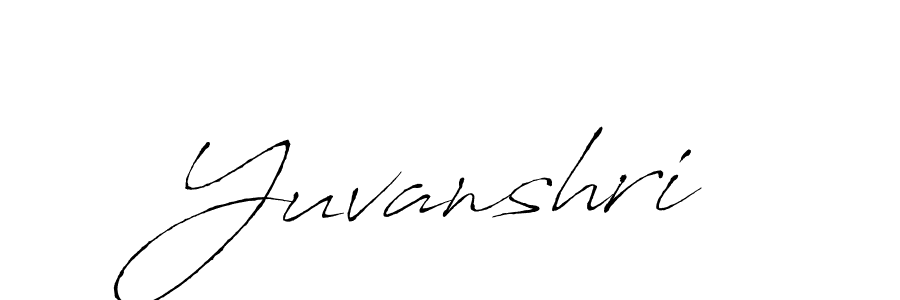 The best way (Antro_Vectra) to make a short signature is to pick only two or three words in your name. The name Yuvanshri include a total of six letters. For converting this name. Yuvanshri signature style 6 images and pictures png
