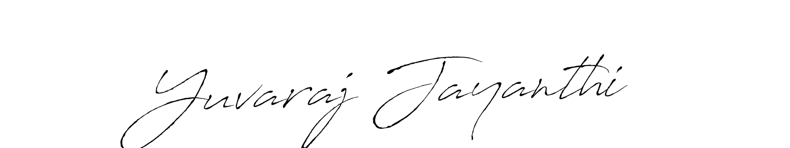 Make a beautiful signature design for name Yuvaraj Jayanthi. With this signature (Antro_Vectra) style, you can create a handwritten signature for free. Yuvaraj Jayanthi signature style 6 images and pictures png