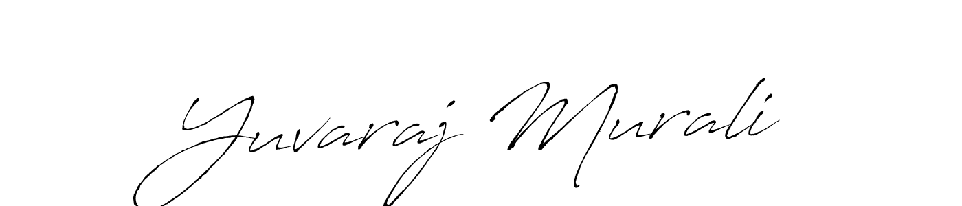 Design your own signature with our free online signature maker. With this signature software, you can create a handwritten (Antro_Vectra) signature for name Yuvaraj Murali. Yuvaraj Murali signature style 6 images and pictures png