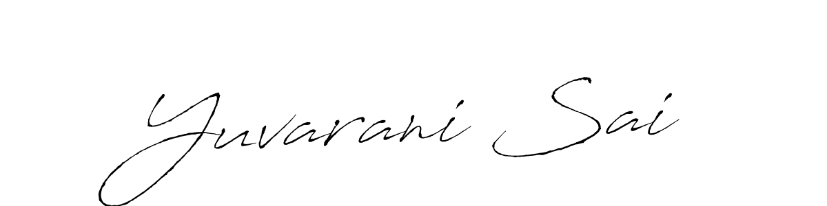 How to make Yuvarani Sai name signature. Use Antro_Vectra style for creating short signs online. This is the latest handwritten sign. Yuvarani Sai signature style 6 images and pictures png