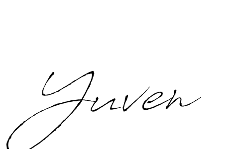 How to make Yuven signature? Antro_Vectra is a professional autograph style. Create handwritten signature for Yuven name. Yuven signature style 6 images and pictures png