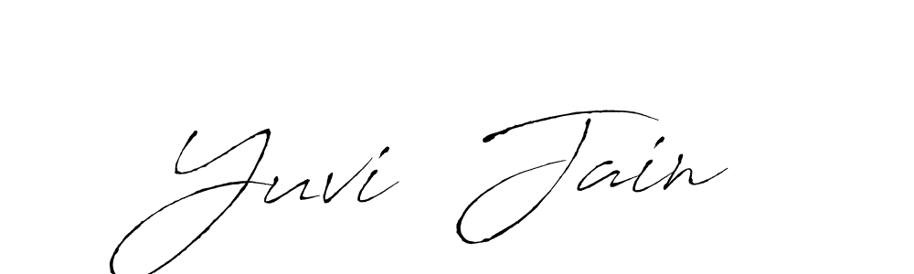 Yuvi  Jain stylish signature style. Best Handwritten Sign (Antro_Vectra) for my name. Handwritten Signature Collection Ideas for my name Yuvi  Jain. Yuvi  Jain signature style 6 images and pictures png