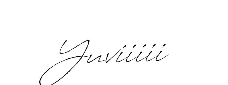 Yuviiiii stylish signature style. Best Handwritten Sign (Antro_Vectra) for my name. Handwritten Signature Collection Ideas for my name Yuviiiii. Yuviiiii signature style 6 images and pictures png