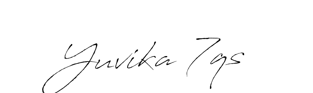 The best way (Antro_Vectra) to make a short signature is to pick only two or three words in your name. The name Yuvika 7qs include a total of six letters. For converting this name. Yuvika 7qs signature style 6 images and pictures png