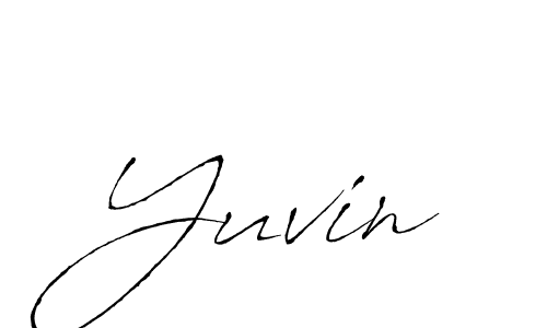 Design your own signature with our free online signature maker. With this signature software, you can create a handwritten (Antro_Vectra) signature for name Yuvin. Yuvin signature style 6 images and pictures png